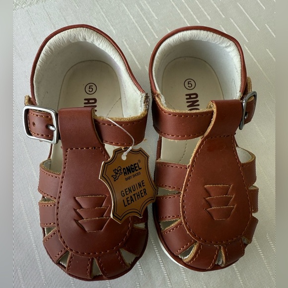 L’amour Angel Henry caged leather sandal size 5 Brown - Picture 5 of 5